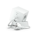 Square 1 avec USB-C (30W) - câble de 1.8 m White Martinelli Luce edition