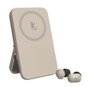 Kreafunk - Chargeurs - Écouteurs - toCHARGE GO - Ivory Sand - 5000 mAh