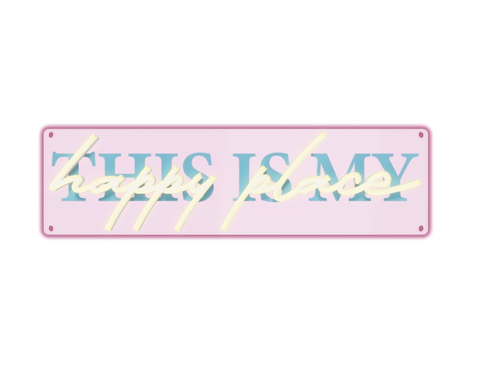 [CS005HP] CANDYSHOCK PRINTED LED HAPPY PLACE