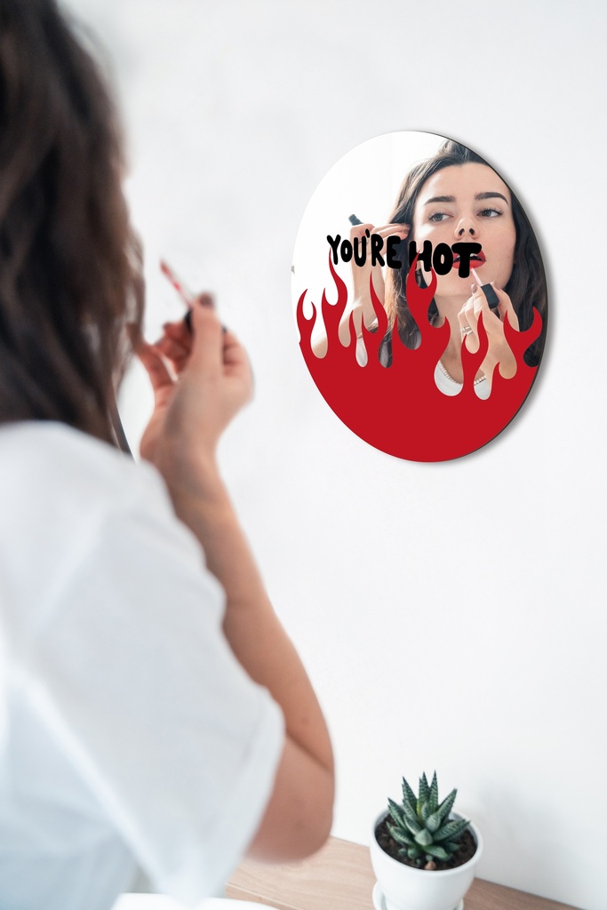CANDYSHOCK PRINTED MIRROR YOU'RE HOT