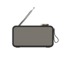 Kreafunk - Enceintes Bluetooth - Radio - Réveil - aTUNE 2 - Black - 15W