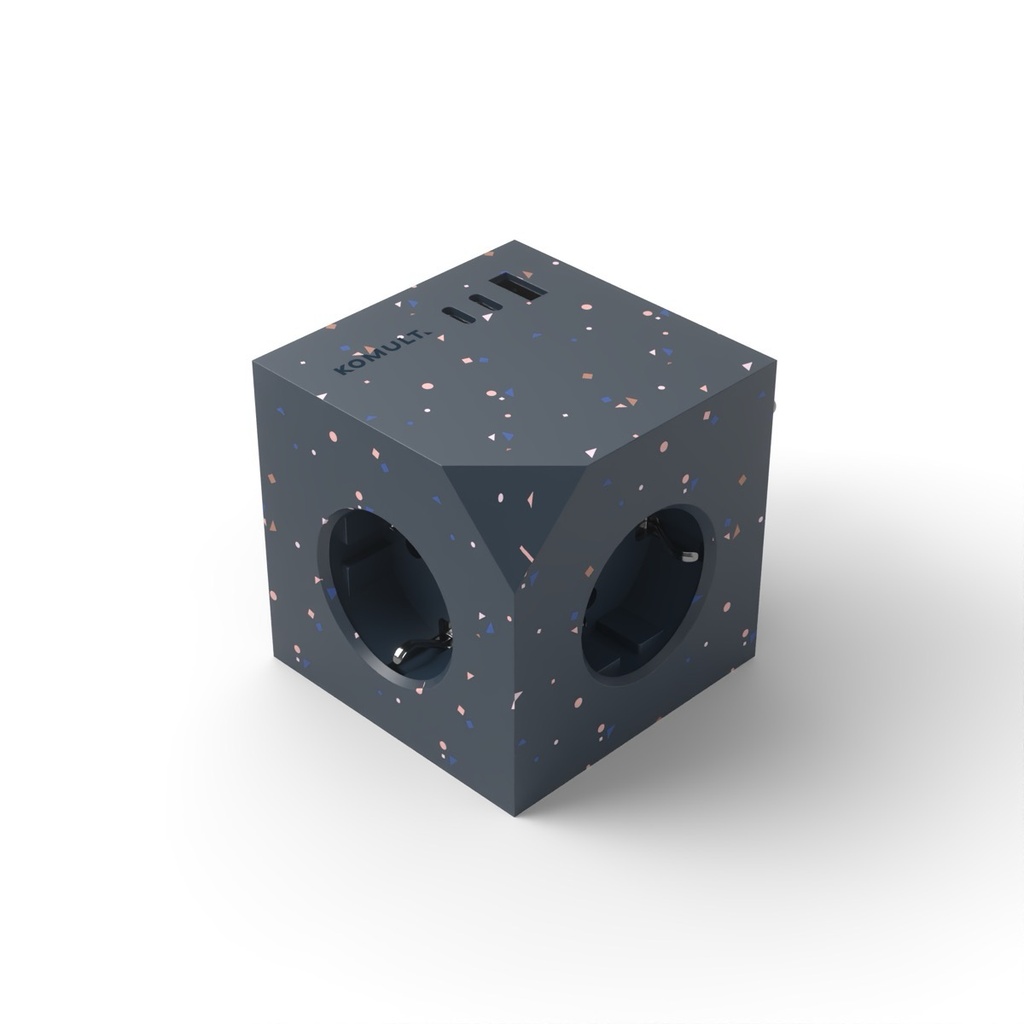 KOMULT Ohmie Wall – Multiprise murale Bleu Constellation