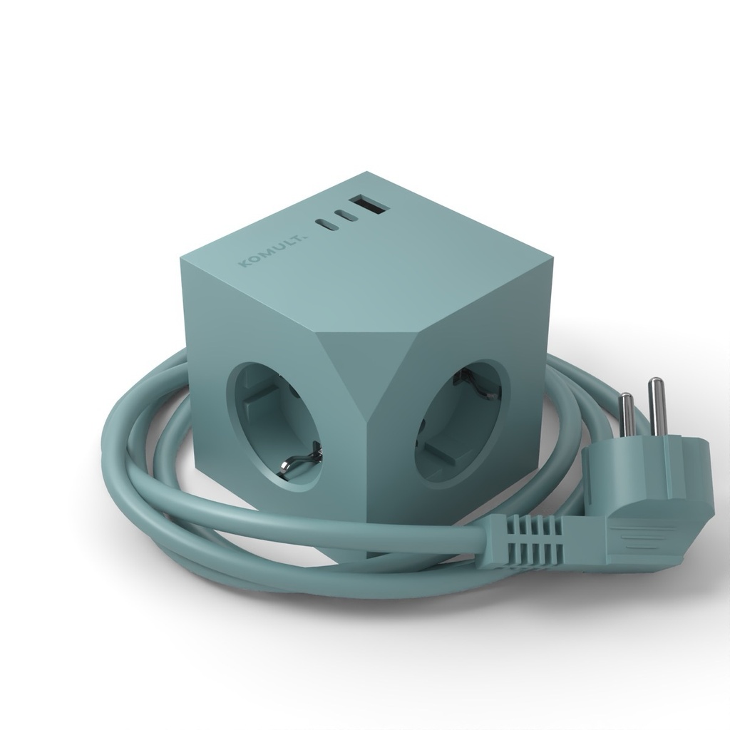 [KOM-OHMF-AQG] KOMULT Ohmie Floor – Multiprise design Vert d’Eau