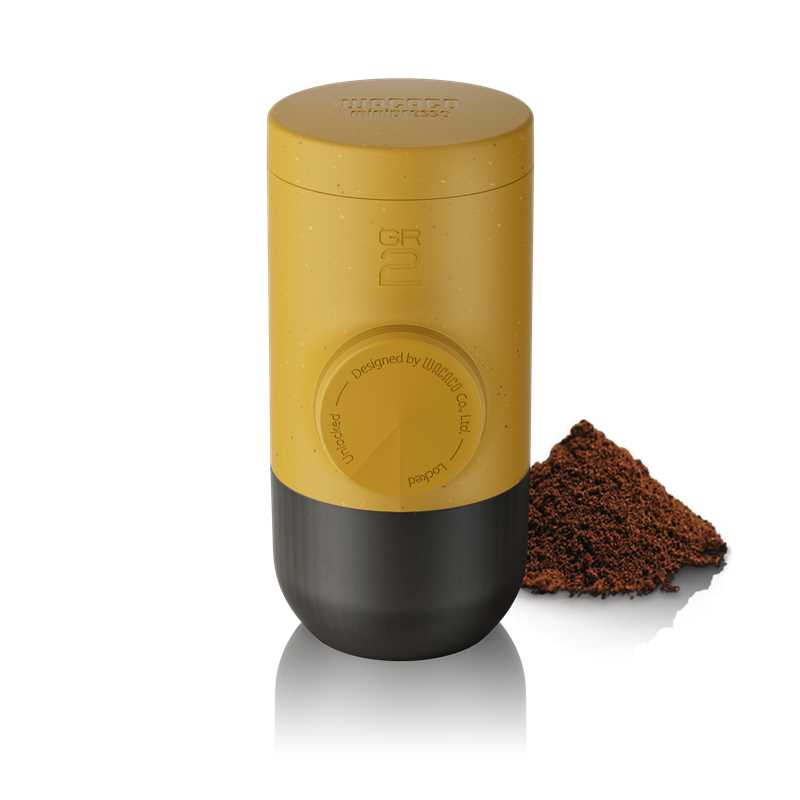 Wacaco Minipresso GR2 -  Machine à café portable  - Café Moulu  - Golden Ochre