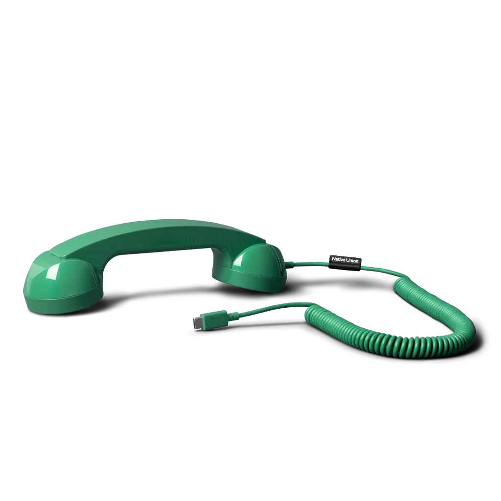 Native Union Pop Phone – Combiné Téléphone Rétro pour Smartphone – Pine