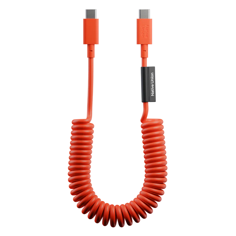 Native Union POP Cable 1,2 m – Câble USB-C vers USB-C 60W – Alarm Red