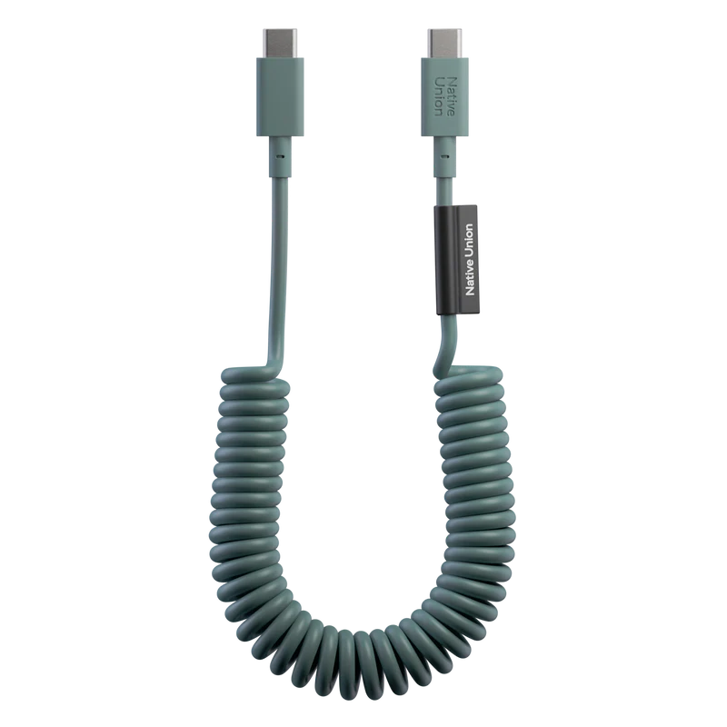 Native Union POP Cable 1,2 m – Câble USB-C vers USB-C 60W – Slate Green