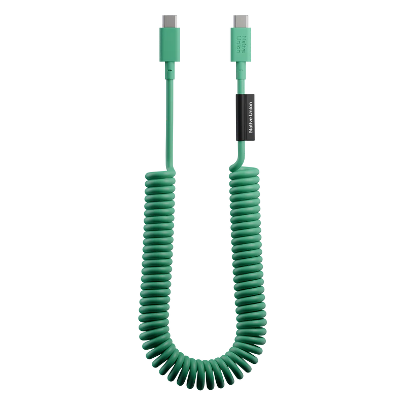 Native Union POP Cable XL 2,4 m 60W – Câble USB-C vers USB-C Charge Rapide – Pine