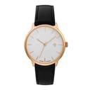 Khorshid Rose Gold White/Black Vegan Leather Strap