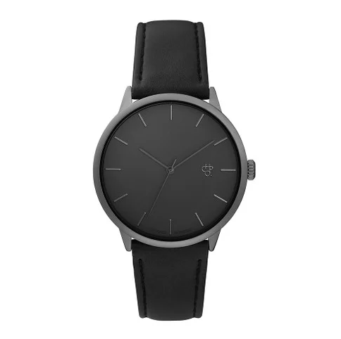 Khorshid Betong Betong/Black Vegan Leather Strap