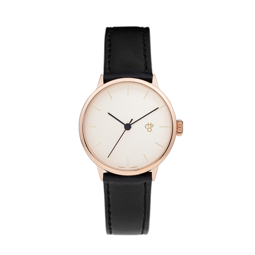 Khorshid Mini Rose Gold/Black Vegan Leather