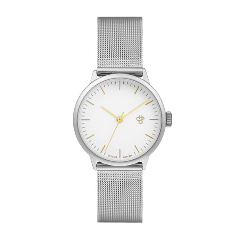 [14233HH] Nando Mini Silver & Gold White / Silver