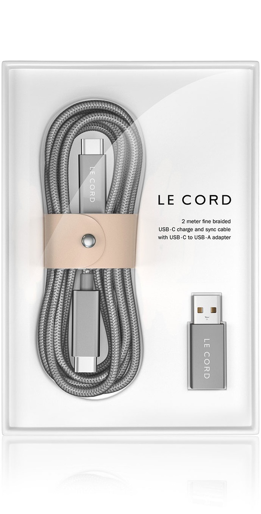 Usb Type C Avec Adaptateur Usb-A
 Gris