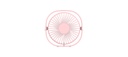 Mini Desk Fan Pink