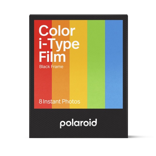 [6019] Polaroid Film Couleur pour i-Type – Cadre Noir  - 8 Photos 