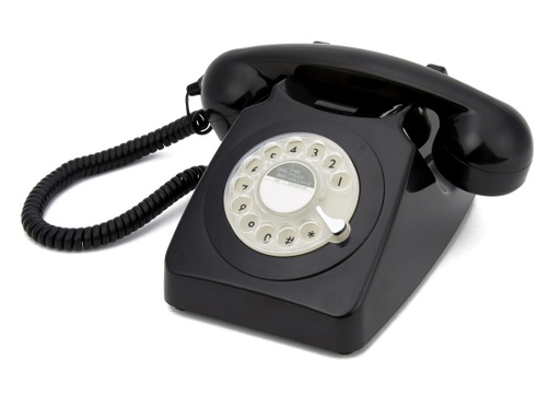 [GPO746RBLK] GPO   746 Rotary - Téléphone à Cadran Rotatif -  Black