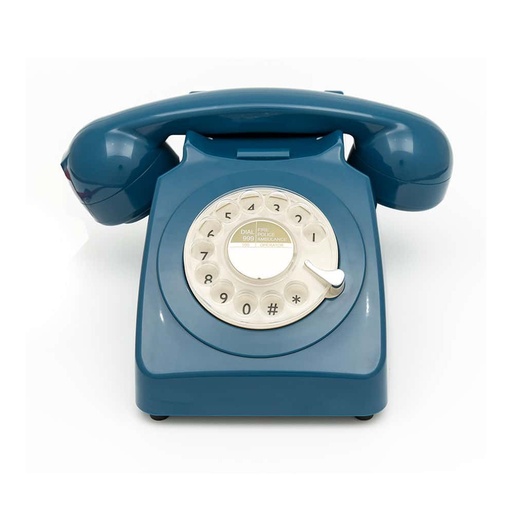 [GPO746RAZU] GPO   746 Rotary - Téléphone à Cadran Rotatif -  Azure Blue