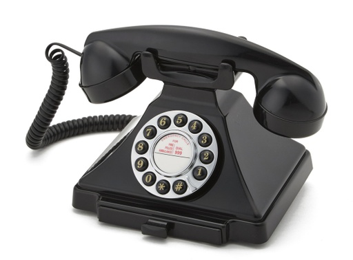 [GPOCARPBLK] GPO  1929s CARRINGTON  - Téléphone à Bouton Poussoir - Black