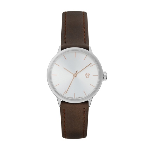 [14231II] Khorshid Mini  Rose Silver/Brown Vegan Leather