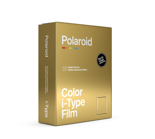[6034] Polaroid Film Couleur pour i-Type – cadre doré  - 16 Photos 