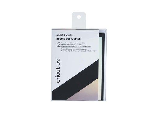 [2008045] Cricut Joy™ Cartes à insérer, noir/holographique argent