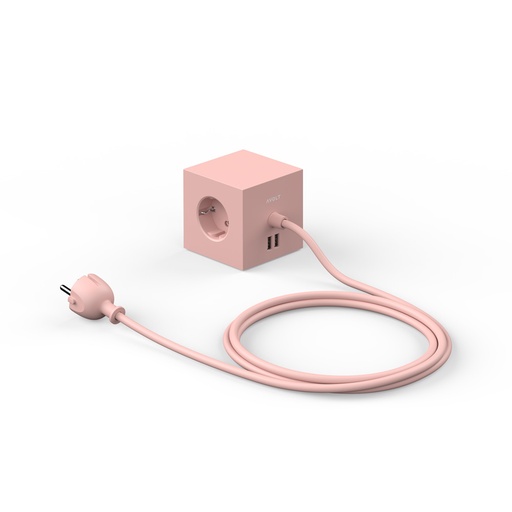 [SQ1-F-USB-P] Square 1 avec USB/Magnet et câble de 1,8 m Rose