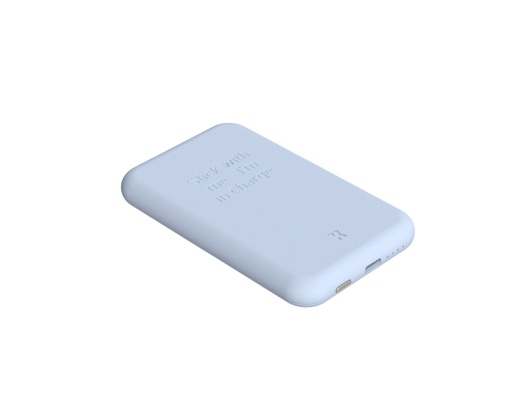 [KFKE85] Kreafunk - Batteries Externes à Induction - toCHARGE Qi - Cloudy Blue - 5000 mAh