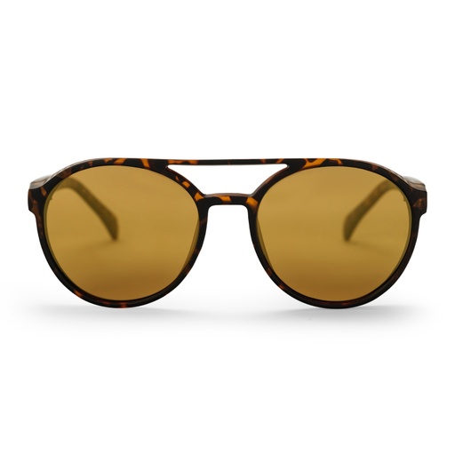 [16132QA] Rickard Turtle Brown / Gold