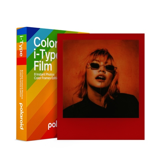 [6214] Polaroid Film Couleur pour i-Type - Cadres Colorés  - 8 Photos 