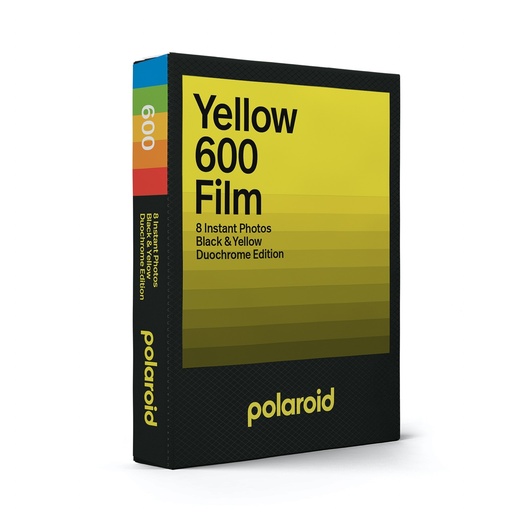 [6286] Polaroid Film Duochrome pour 600 - Édition Noir & Jaune  - 8 Photos 
