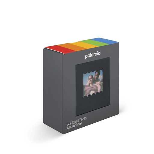 [6369] Polaroid Scalloped Photo Album Small - Black 