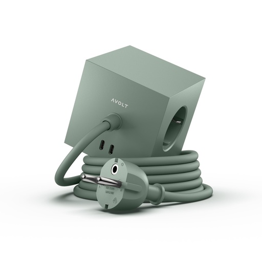 [SQ1-EUFC30-30OG] 3m Square 1 avec USB-C (30W) - Vert