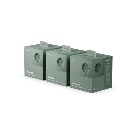 [SQ1-USB-C-P3-OG] Square 1 | Pack de 3 USB-C Oak Green