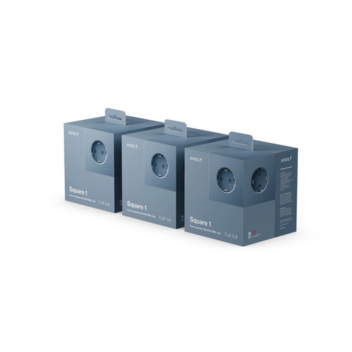 [SQ1-USB-C-P3-SHB] Square 1 | Pack de 3 USB-C Shark Blue