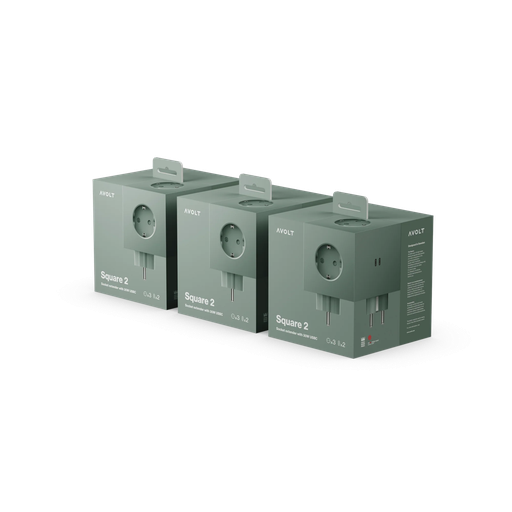 [SQ2-USB-C-P3-OG] Square 2 | Paquet de 3 USB-C Oak Green