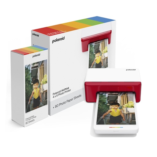 [6553] Imprimante photo Polaroid Hi Print 4x6 + pack de photos (80 photos)