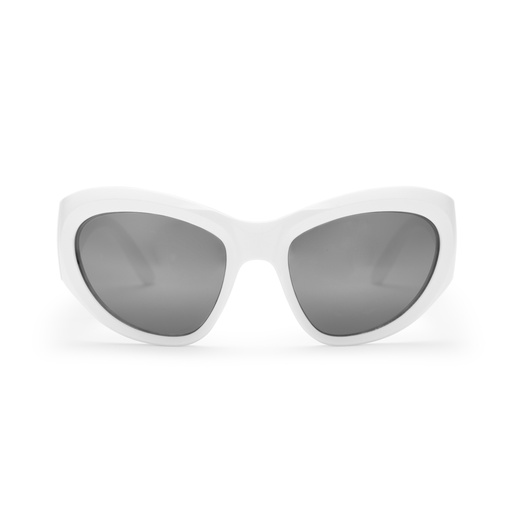 [16134OA] Boxi White / Silver Mirror