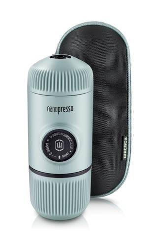 [WAPANACABLU] Wacaco Nanopresso -  Machine à café portable  - Café Moulu  - Arctic Blue + Case