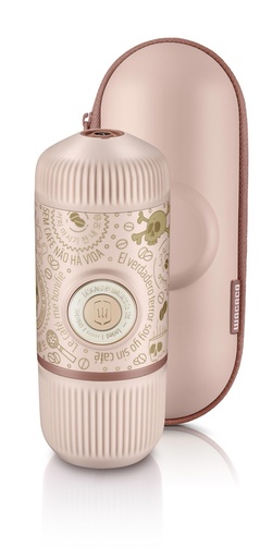 [WAPANACAPIN] Wacaco Nanopresso -  Machine à café portable  - Café Moulu  - Dark Souls Pink + Case
