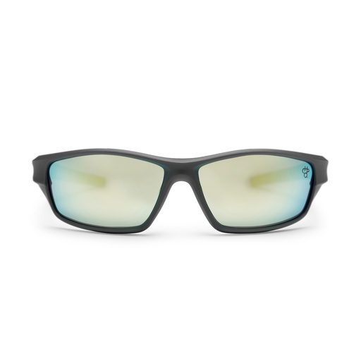 [16134UA] IRMA Matte Grey / Turquoise Mirror