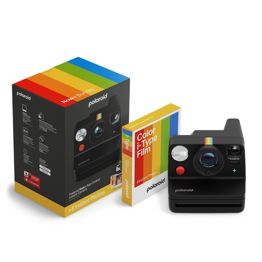 [6575] Appareil photo instantané Polaroid Now+ Gen 3 Noir + Pack de films couleur (8 photos)