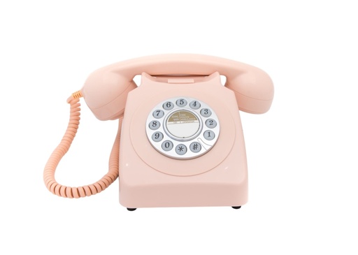 [GPO74AGPIN] GPO  Livre d'Or Audio - Téléphone à Boutons Poussoir Enregistreur de Messages Vocaux - Pink 