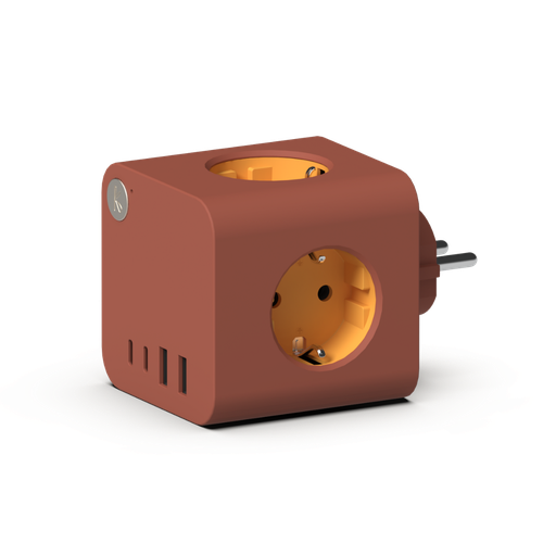 [KFNB03] Kreafunk - Multiprises Murales - 2 USB-A & 2 USB-C  - Ampie - Terracotta - 25W