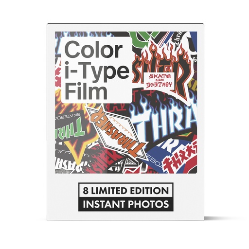 [6568] Polaroid Film Couleur pour i-Type - Édition Thrasher  - 8 Photos 