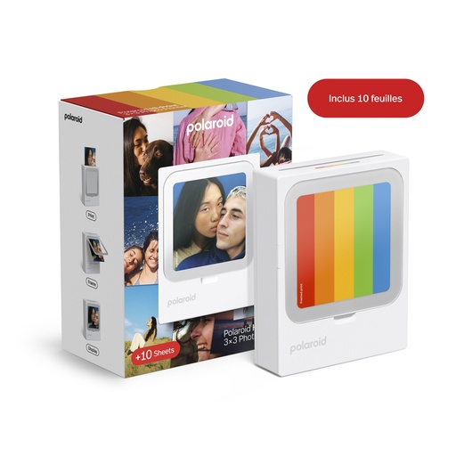 [9196] Imprimante photo de poche Polaroid Hi Print 3x3 + 10 feuilles