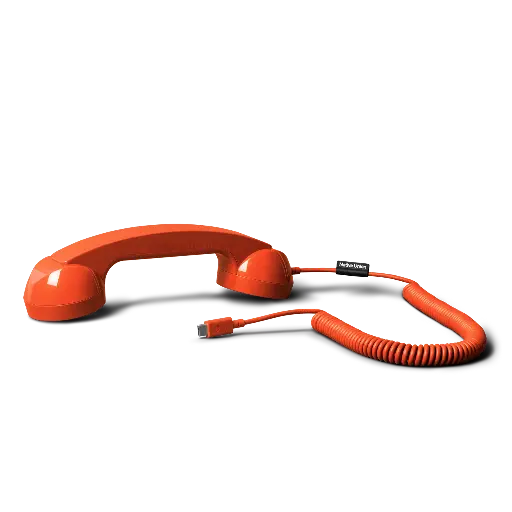 [POP-P-ARD] Native Union Pop Phone – Combiné Téléphone Rétro pour Smartphone – Alarm Red