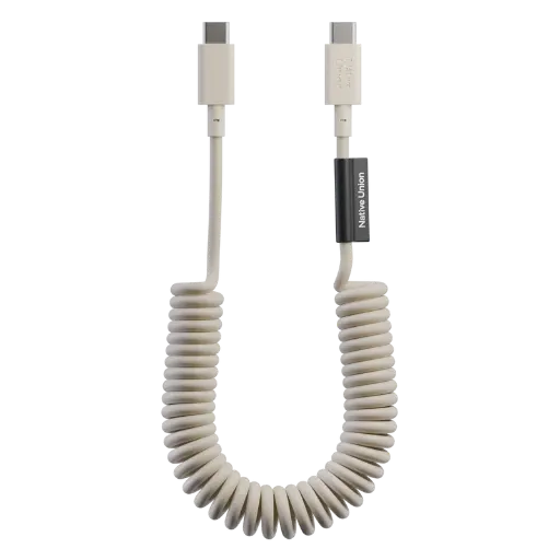 [POP-C-SAN] Native Union POP Cable 1,2 m – Câble USB-C vers USB-C 60W – Sandstone