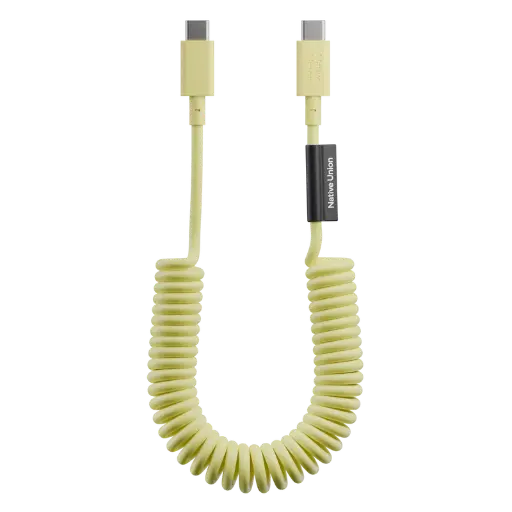 [POP-C-LMO] Native Union POP Cable 1,2 m – Câble USB-C vers USB-C 60W – Lemon