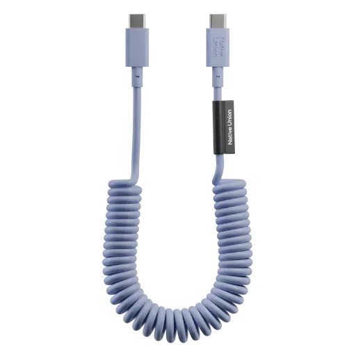 [POP-C-AZR] Native Union POP Cable 1,2 m – Câble USB-C vers USB-C 60W – Azur