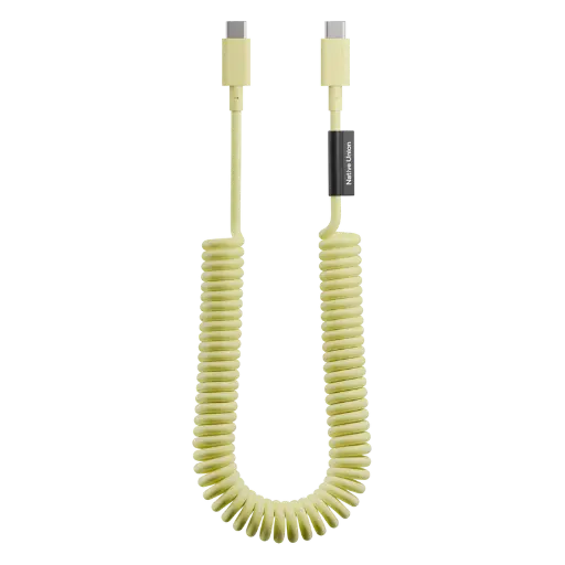 [POP-C-XL-LMO] Native Union POP Cable XL 2,4 m 60W – Câble USB-C vers USB-C Charge Rapide – Lemon